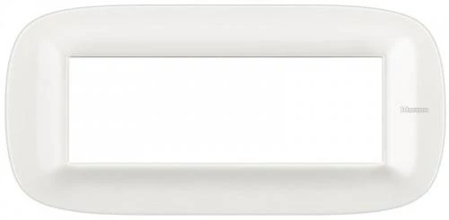  артикул HB4806CGW название Рамка итал.ст. 6 мод эллипс, цвет Белый Corian, Axolute, Bticino