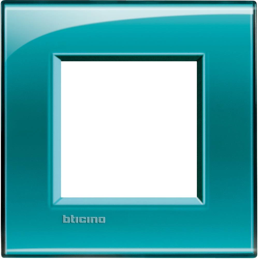  артикул LNA4802VD название Рамка одинарная прямоугольная, цвет Зеленый, LivingLight, Bticino